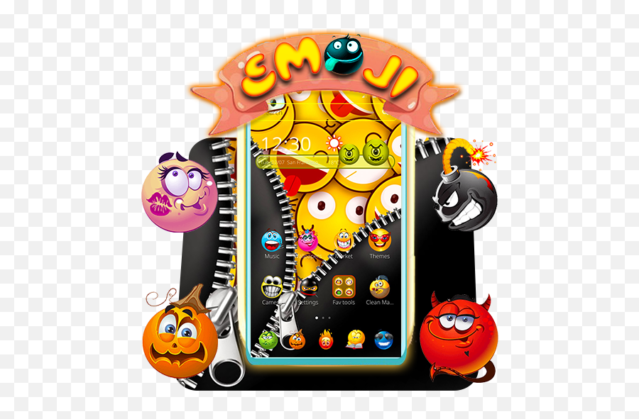 Emoji Zipper Cute Theme - Scary,The Emoji Movie Age Rating