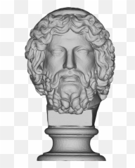 Free Photo Zeus Bust Portrait 3d God Emoji,Greek Sculptural Style Lots Of Emotion