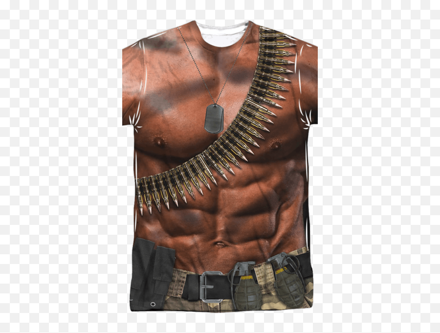 John Rambo Costume T - Shirt Teehuntercom Emoji,Twd Emojis