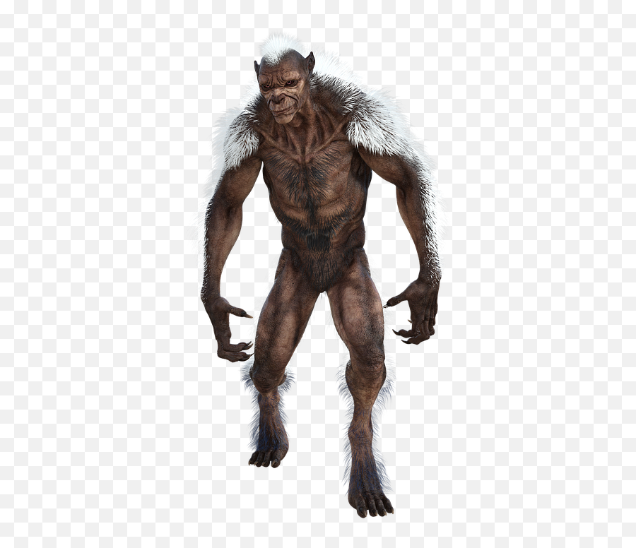 Free Photo Standing Walking Werewolf 3d Creature Render Emoji,Neanderthal Strong Emotion