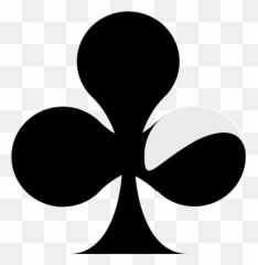 Club Card Symbol Png Clipart - Playing Cards Clubs Symbols Emoji,Deck Of Cards Emoji