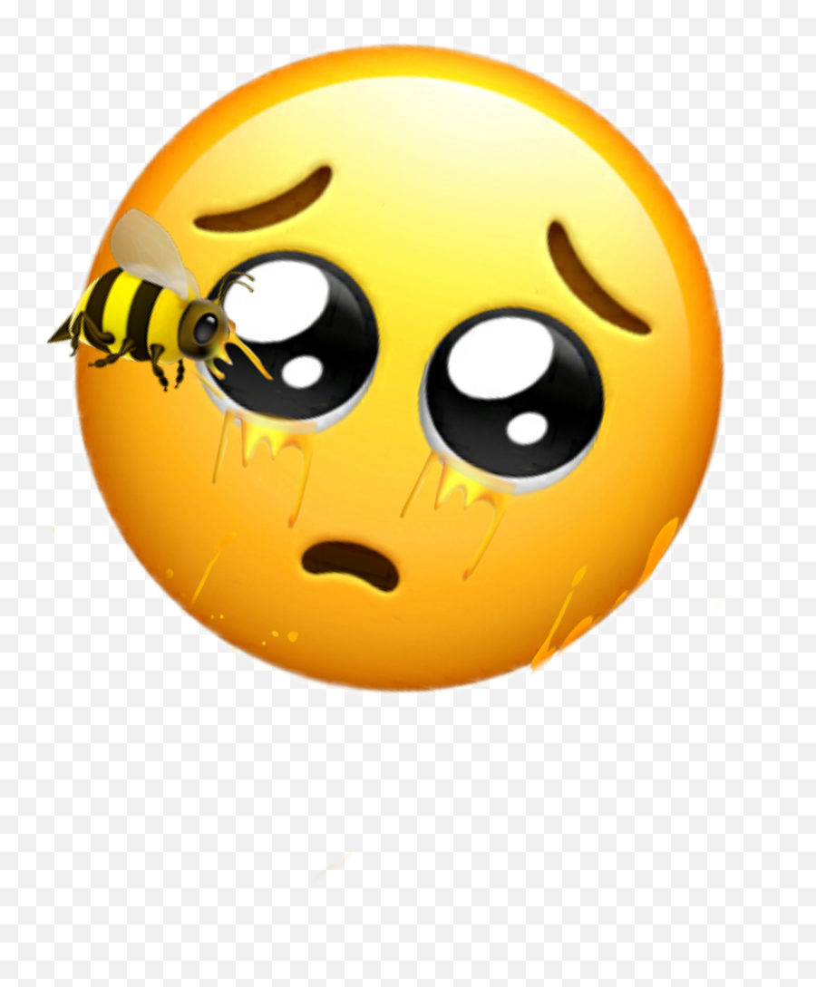 Honey Emoji Face Sticker - Happy,Honey Emoticon