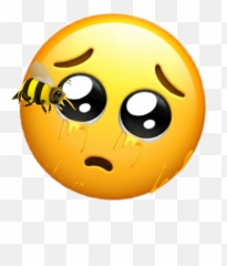 Honey Emoji Face Sticker - Happy,Honey Emoticon
