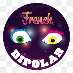 French Bipolar - Dot Emoji,Bipolar Emoticon