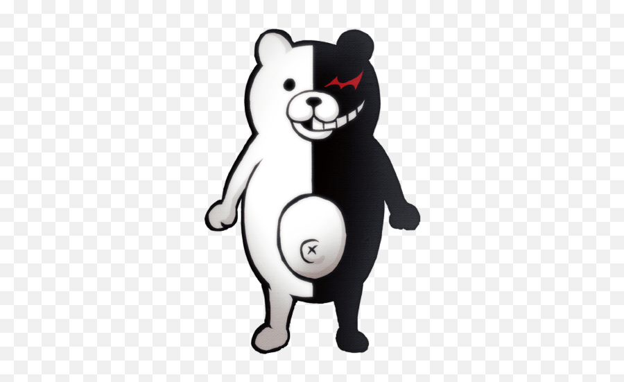 Your Character Vs The Character Above - Monokuma Sprite Emoji,Monokuma Emoticon