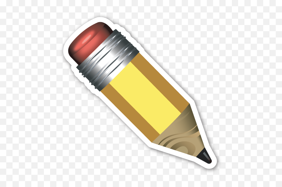Pencil - Pencil Emoji Sticker Png,Pencil Emoji