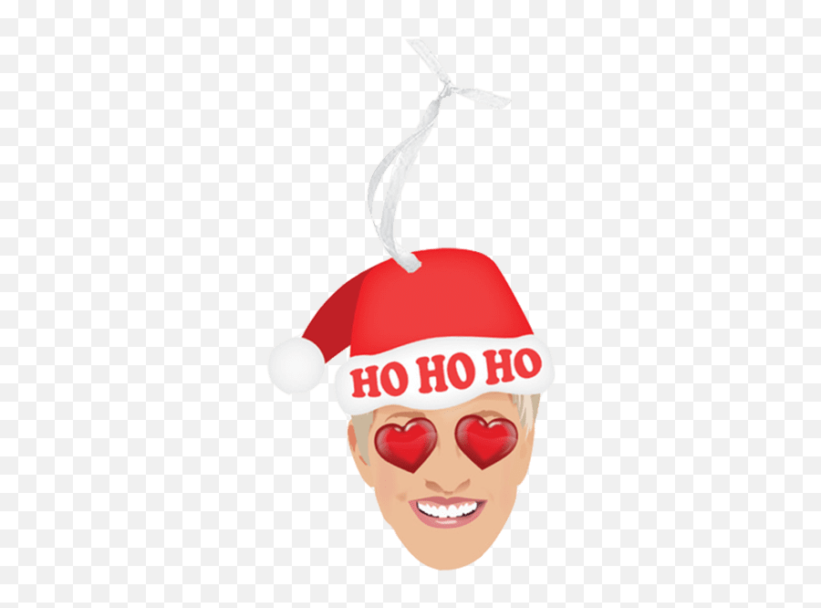 Love Ellen Degeneres - Holiday Ornament Emoji,Ellen Degeneres Emoji App