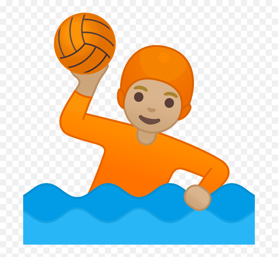 Person Playing Water Polo Emoji Clipart - Water Polo Emoji,Water Emoji Png