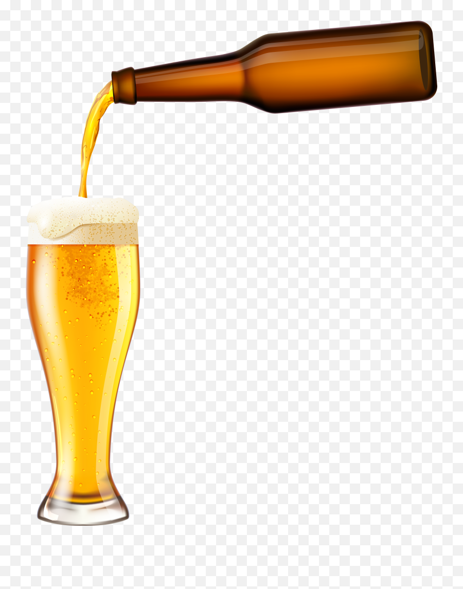 Download Beer Drink Low - Alcohol Bottle Glasses Free Download Transparent Beer Bottle Clip Art Emoji,Beer Drinking Emoticon
