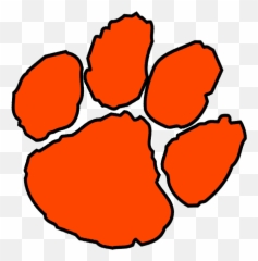 Helmet Clipart Clemson Helmet Clemson - Clemson Paw Print Emoji,Clemson Emoji Download