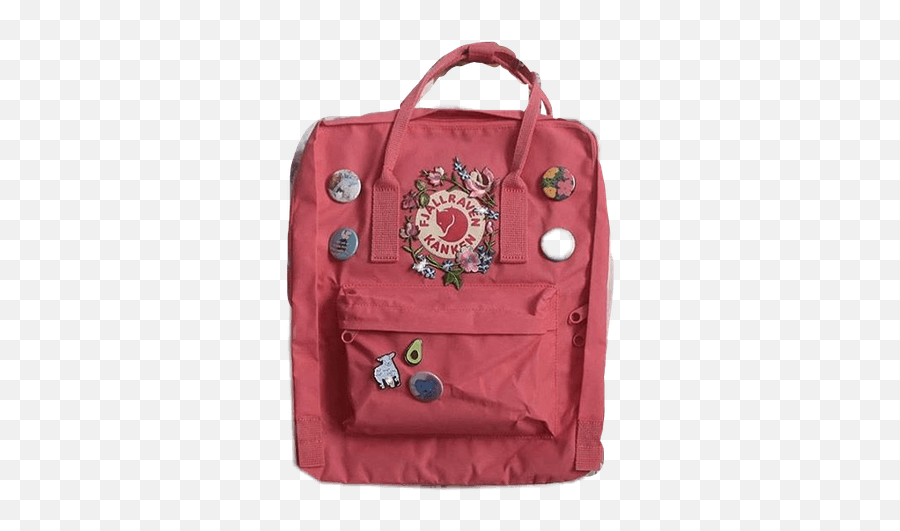 Not My Pic Obvi But Heres A Png Png Kanken Aesthetic - Kanken With Pins Aesthetic Emoji,Backpacking Emoji