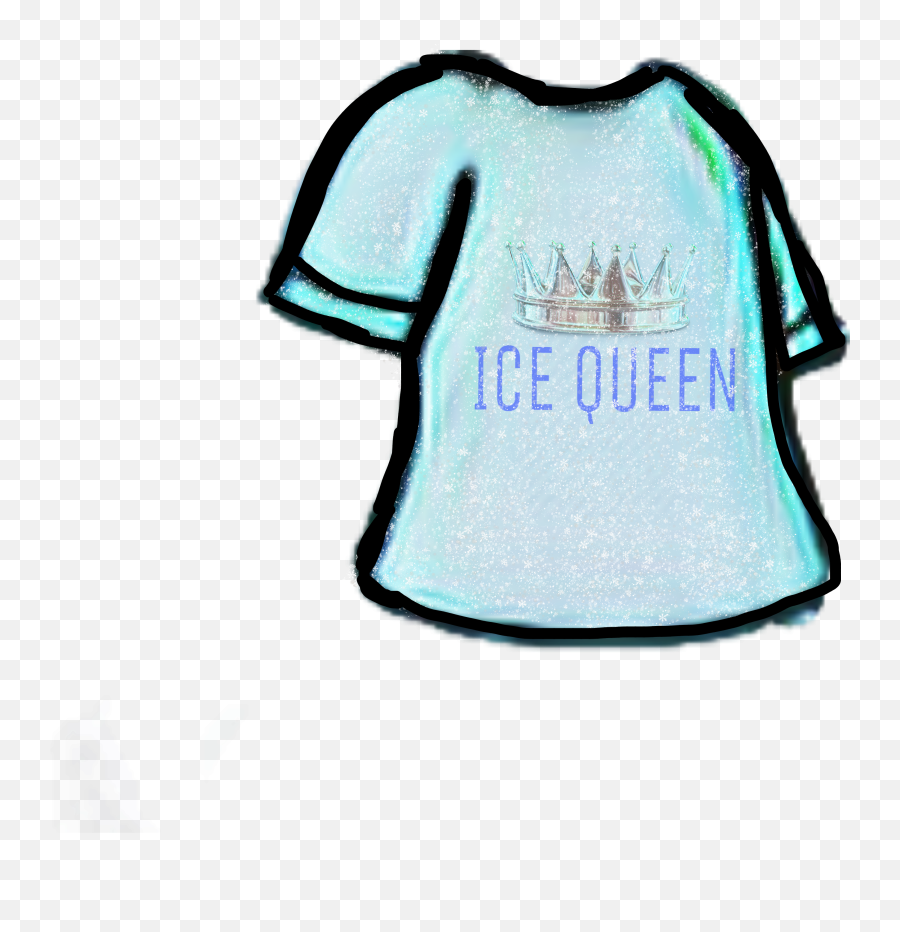 Icequeen Shirt Gacha Sticker - Short Sleeve Emoji,Queen Emoji Shirt