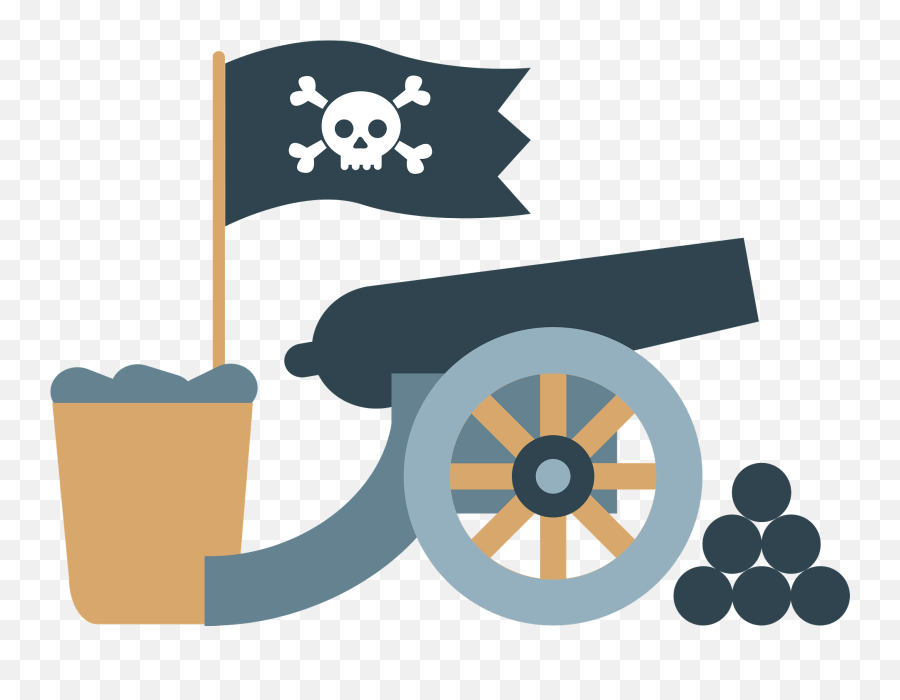 Pirate Cannon Clipart Free Download Transparent Png - Skull Emoji,Pirate Emoji