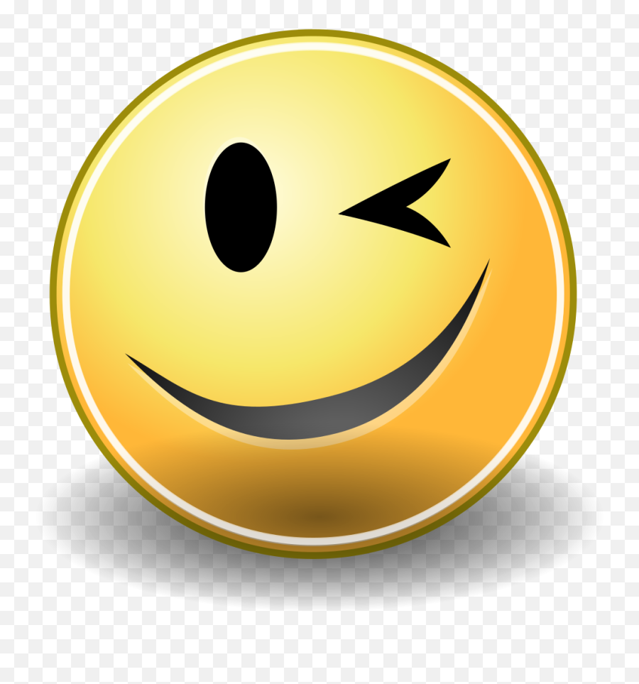Fileface - Wink2svg Wikipedia Wide Grin Emoji,Emoticons Da Copiare