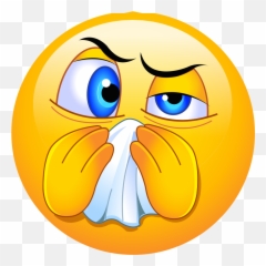 Nose Blowing Emoji Decal - Blowing Nose Emoji,Nose Emoji