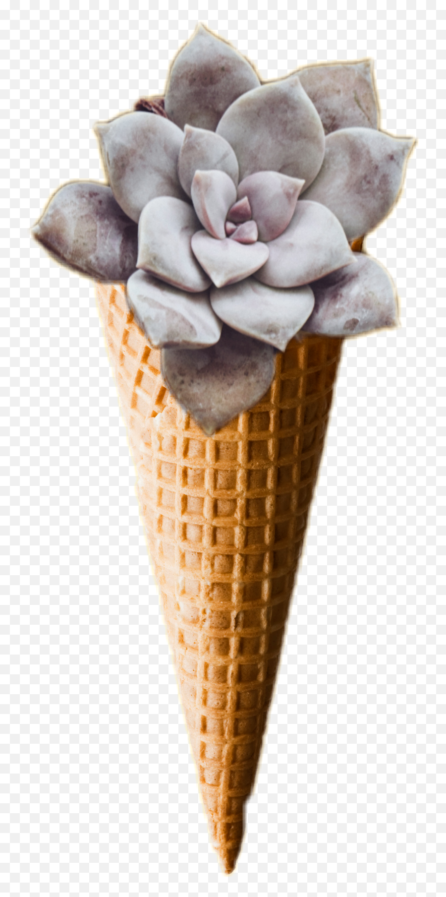 Ice Cream Flower Cone Purple Sticker - Cone Emoji,Ice Cream Sun Emoji