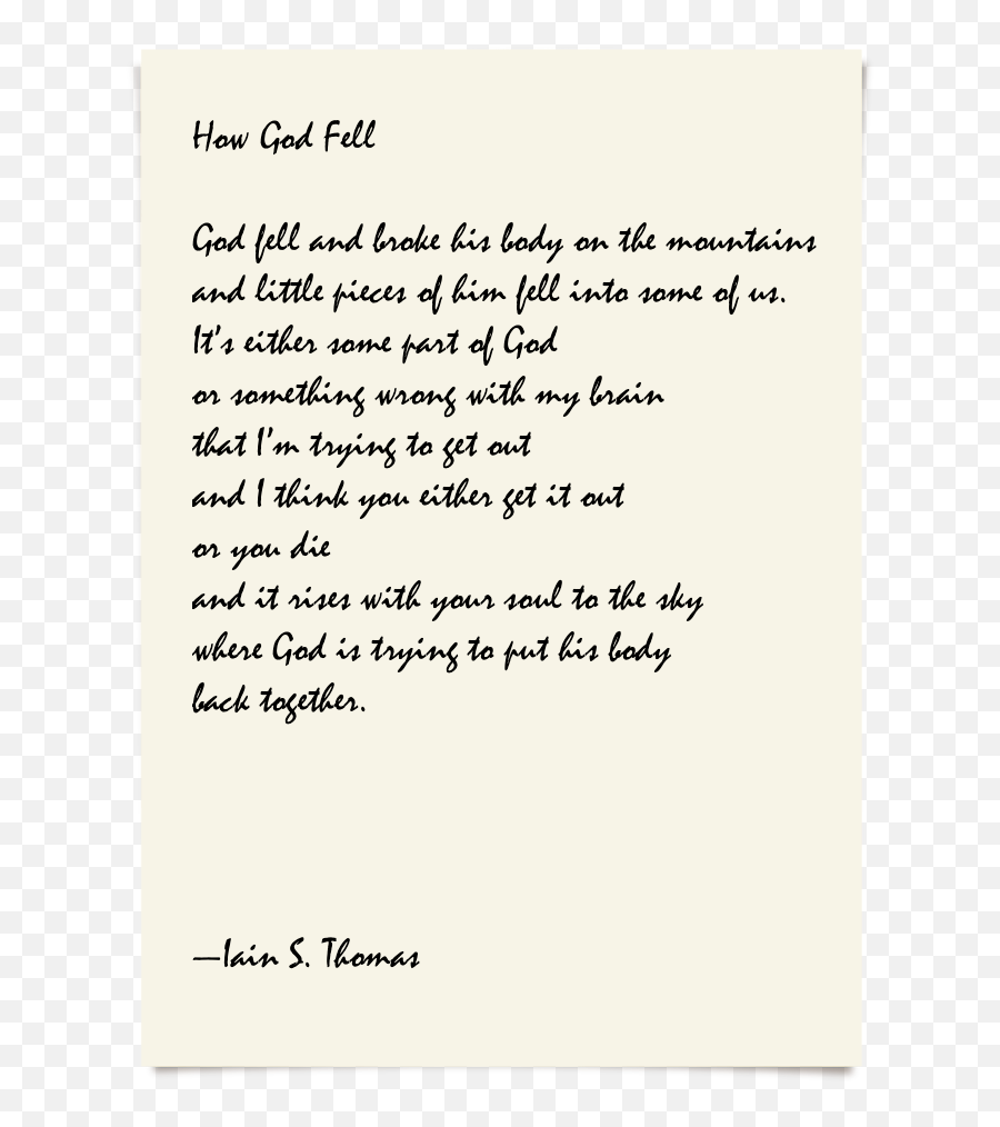 Iain S Thomas How God Fell - Dot Emoji,Humanity Emotions Quotes