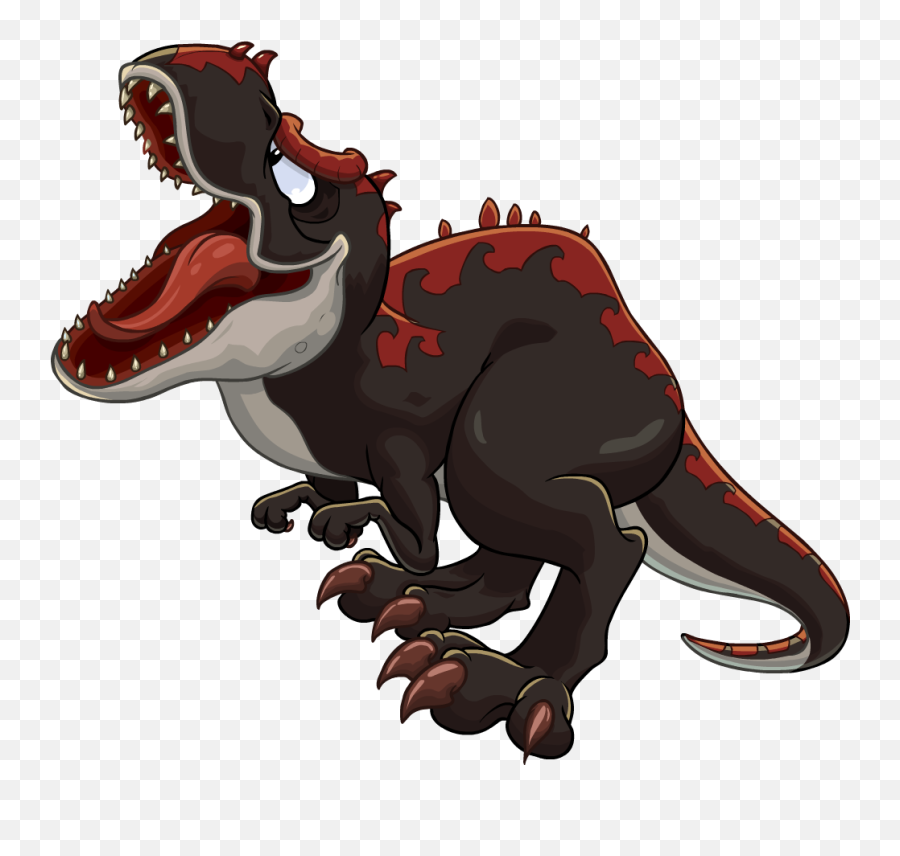 Tyrannosaurus Rex Clipart Dinosaur Claw - Club Penguin T Rex Red And Black Dinosaur Emoji,T Rex Emoji
