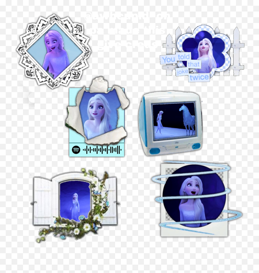 Elsa Letitgo Showyourself Sticker - Lovely Emoji,Frozen As Told By Emoji