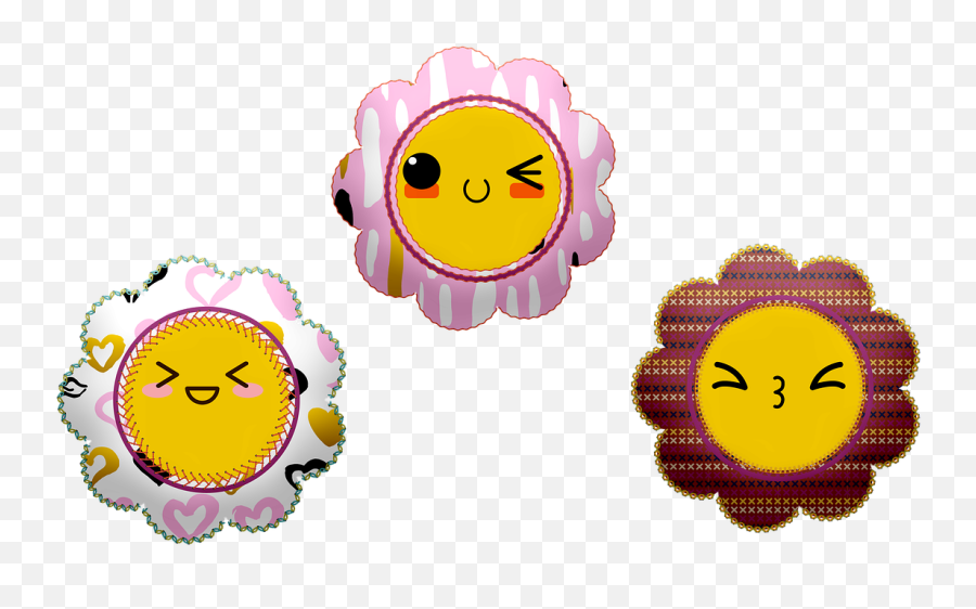 Flower Cartoon - Happy Emoji,Emotions Cartoon Easy To Draw