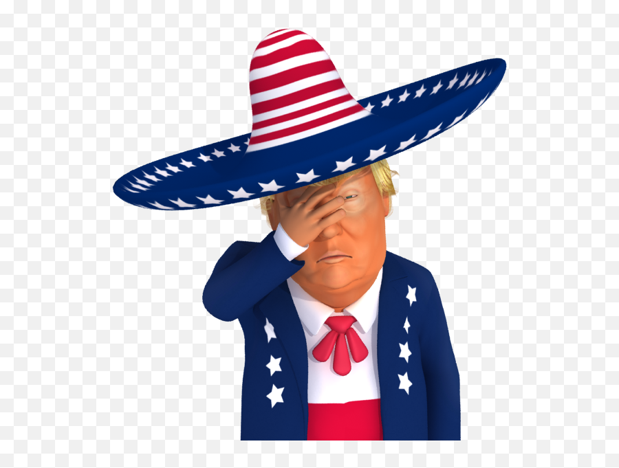 34 Trump Ideas - Cartoon Face Palm Png Emoji,Mexican Wearing Sombrero Emoticon