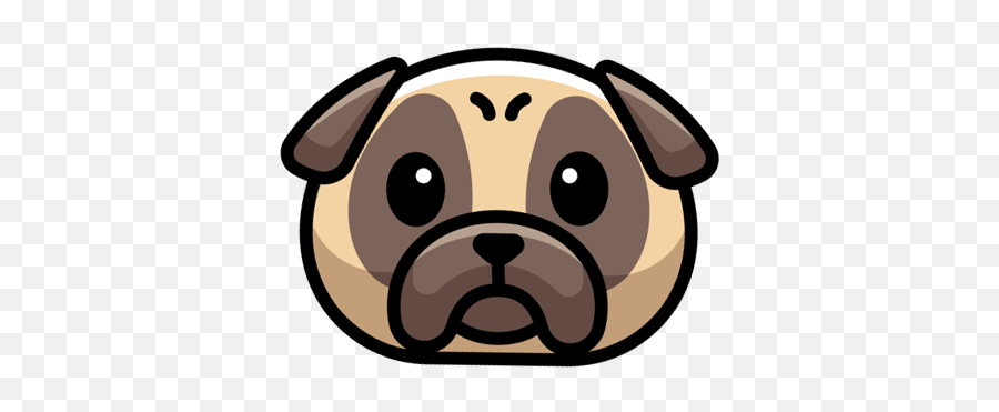 Pugs - Cute Pug Emoji,Sweet--emotion Tumbmr