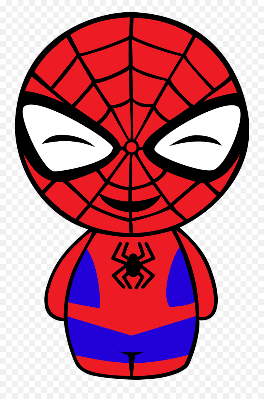 Spiderman Character Baby - Free Vector Graphic On Pixabay Caricatura Hombre Araña Animado Bebe Emoji,Spiderman Eye Emotion