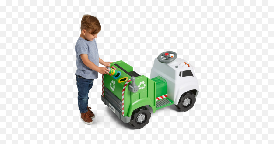 Real Rigs Recycling Truck - Recycling Truck Ride Emoji,Emotion Rigs For Kids
