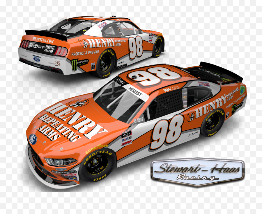 98 Stewart - Riley Herbst 2021 Darlington Emoji,Glass Case Of Emotions Nascar