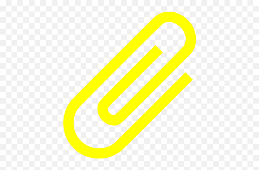 Yellow Paper Clip 2 Icon Emoji,Paperclip Emoticon