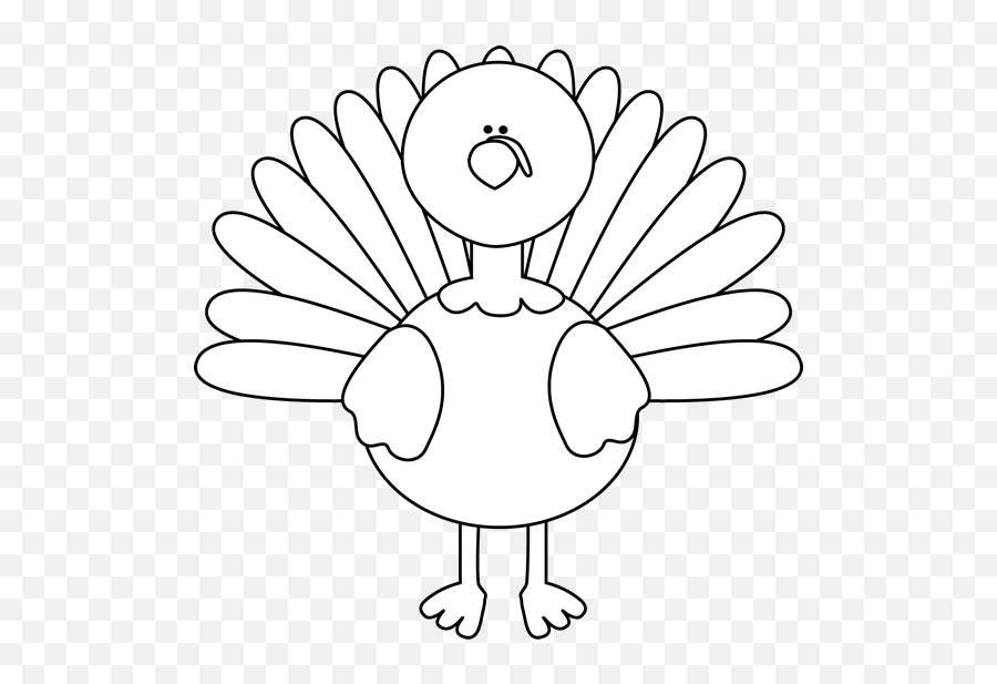 Free Black And White Turkey Clipart Download Free Clip Art - White Turkey Clipart Png Emoji,Turkey Emoticons