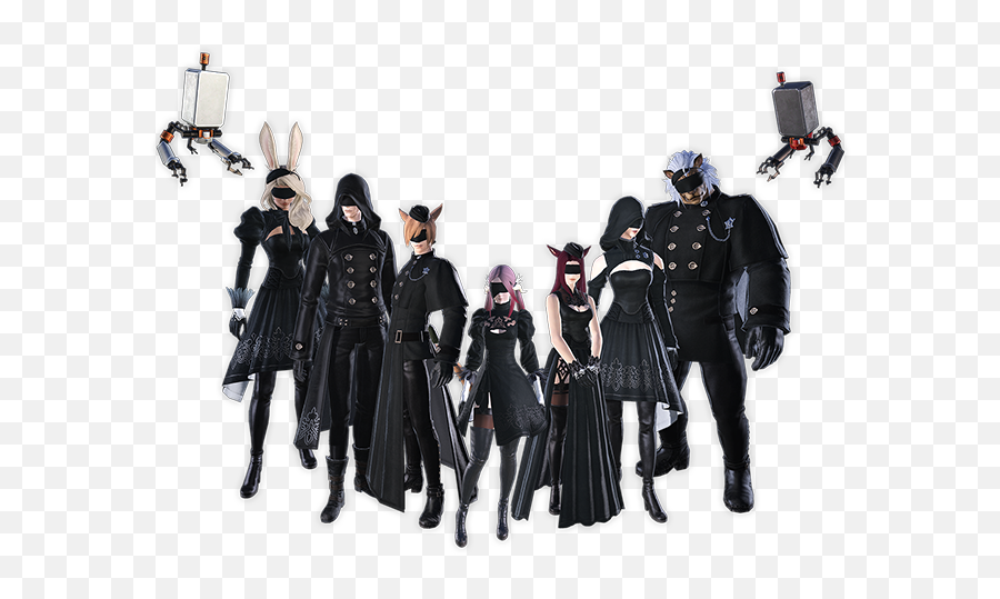 Final Fantasy Xiv Shadowbringers - Yorha Dark Apocalypse Emoji,A2 Nier Emoji