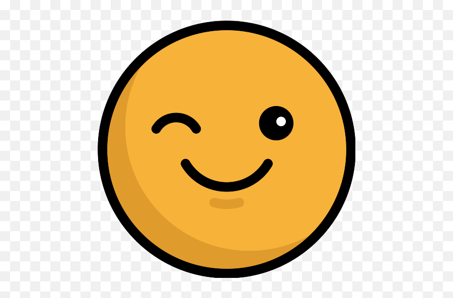 Wink Vector Svg Icon - Happy Emoji,Winky Emoticon