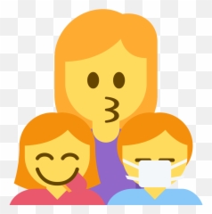 Emoji Face Mashup Bot On Twitter U200du200d Family Woman - Happy,Kissy Face Emoji