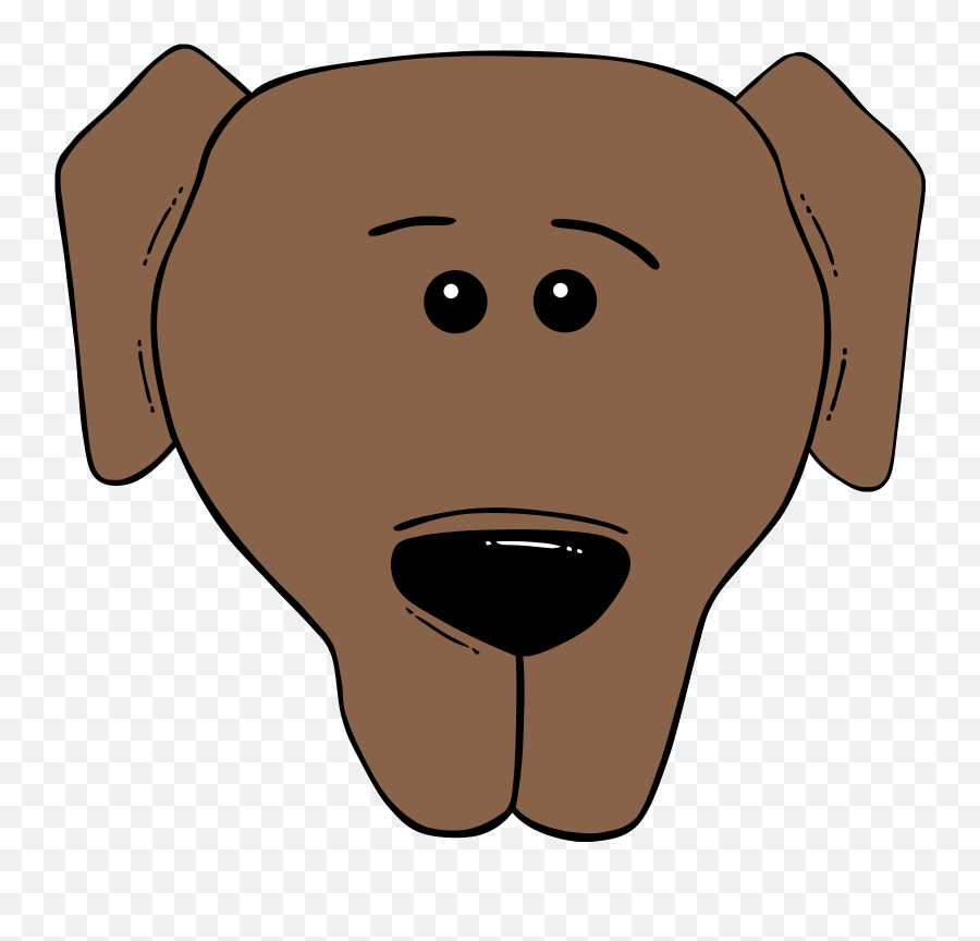 Lab Dog Face Cartoon Clipart - Face Cartoon Emoji,Bernese Mountain Dog Emoji