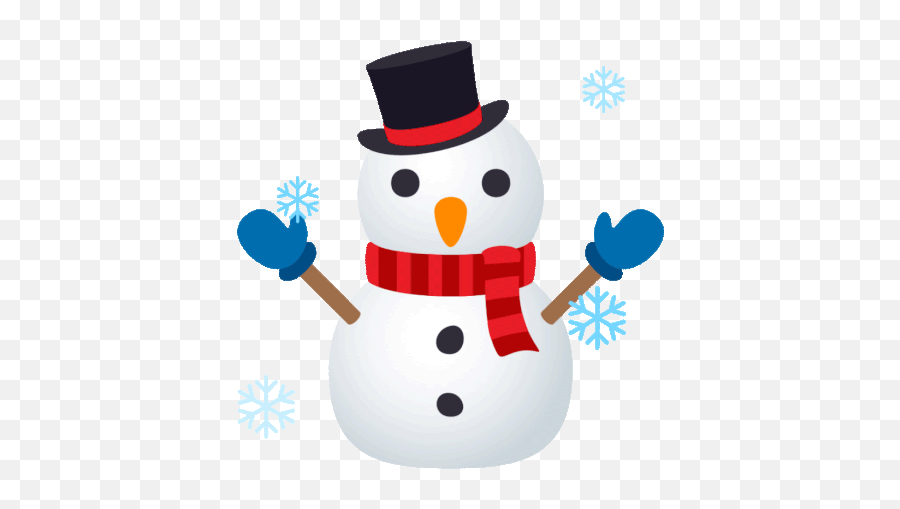 Snowman Joypixels Gif - Waving Snowman Gif Transparent Emoji,Cold Emoji Gif