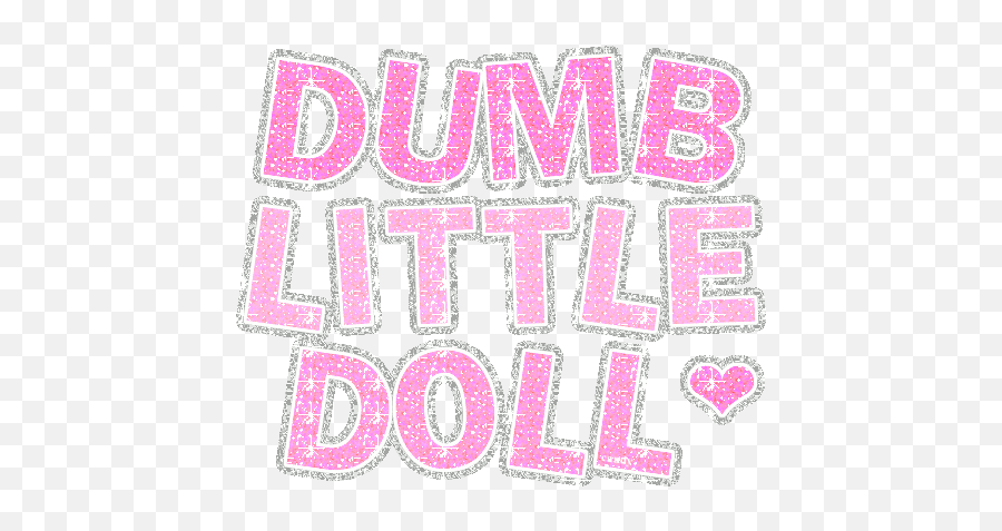 Doll Dumb Dummy Ddlg Glittertext Sticker By Mira - Girly Emoji,Ddlg Emojis