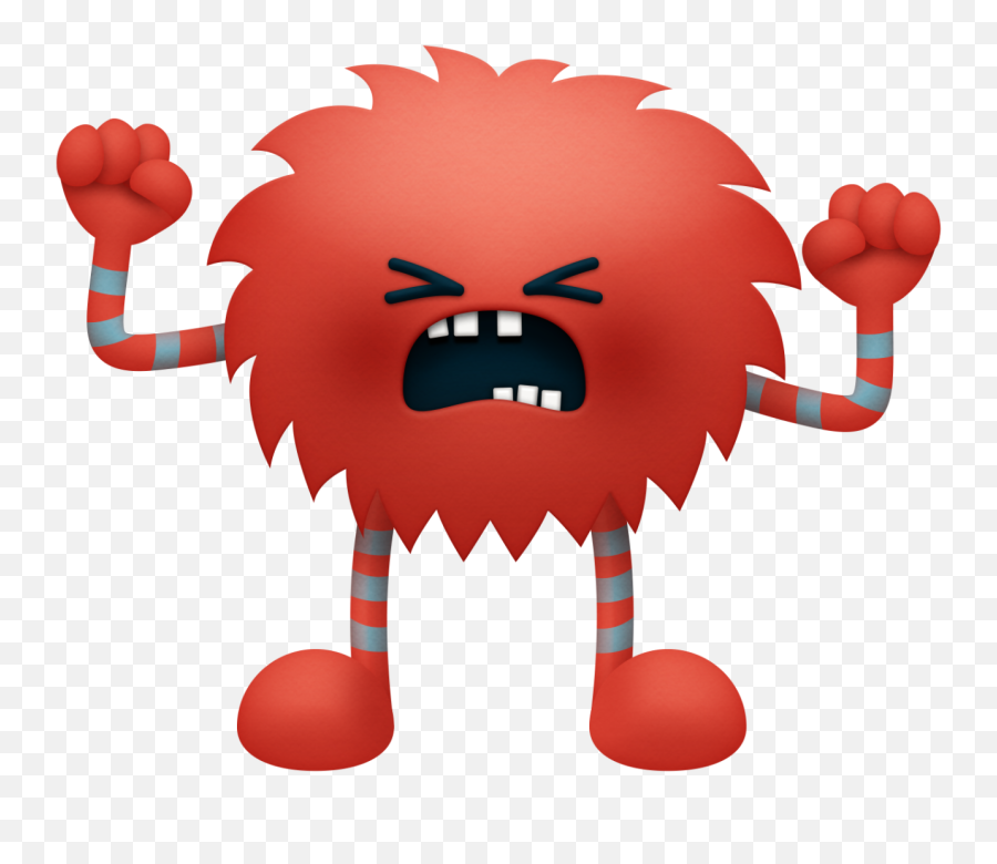 Pin - Mean Monster Clipart Emoji,Emotions As Monsters