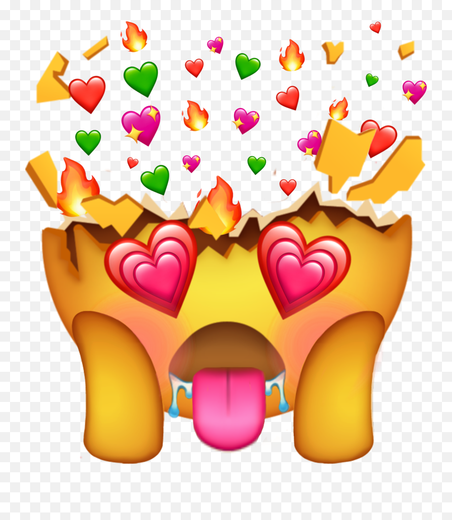 Emoji Sticker Drool Explodinghead - Transparent Png Emoji Mind Blow,Shocked Blushing Emoji