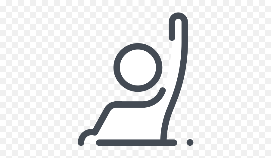 Raise A Hand To Answer Icon - Icon No Background Raise Hand Emoji,Raising Both Hands Emoji