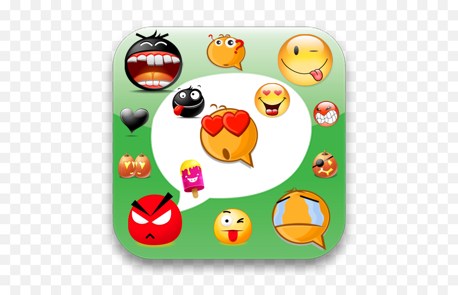 Face Emoticons Stickers - Happy Emoji,Scowl Emoji