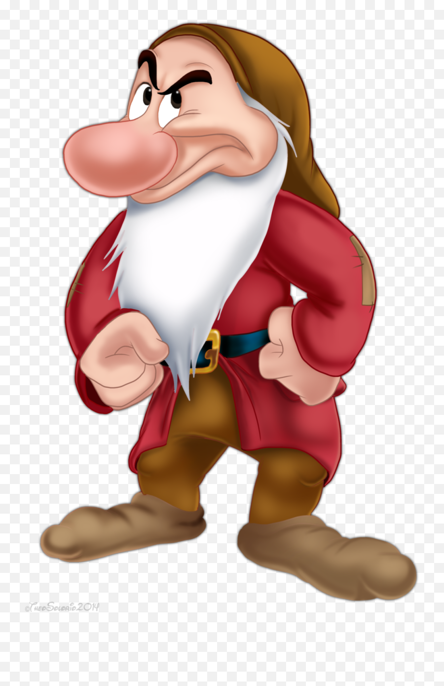 Grumpy From Snow White And The Seven Dwarfs Clipart - Full Grumpy Snow White Dwarfs Emoji,Dwarf Emoji