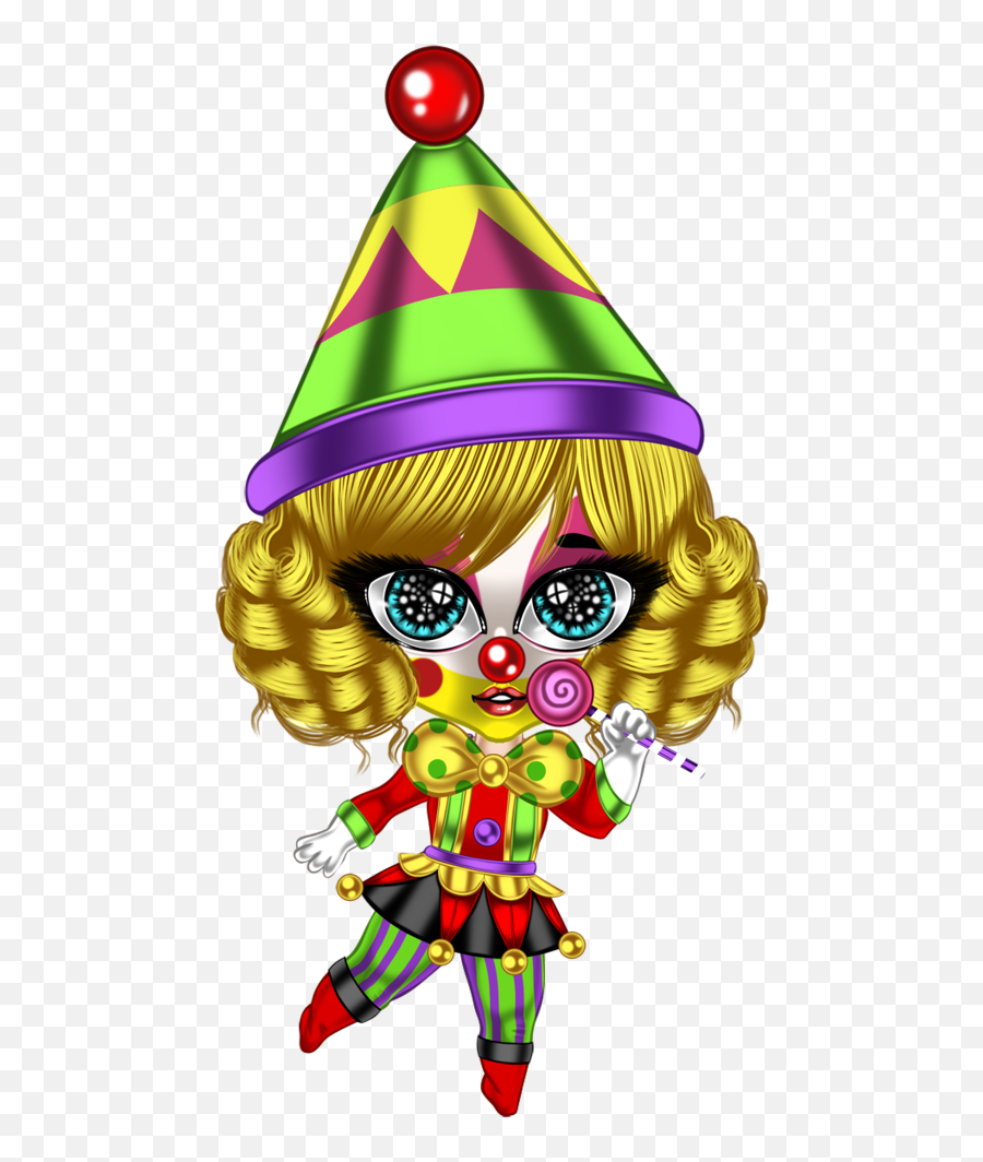 Little Clown Doll Clipart - Full Size Clipart 223649 Party Hat Emoji,Clipart Faces Emotions Chinese Little Girl