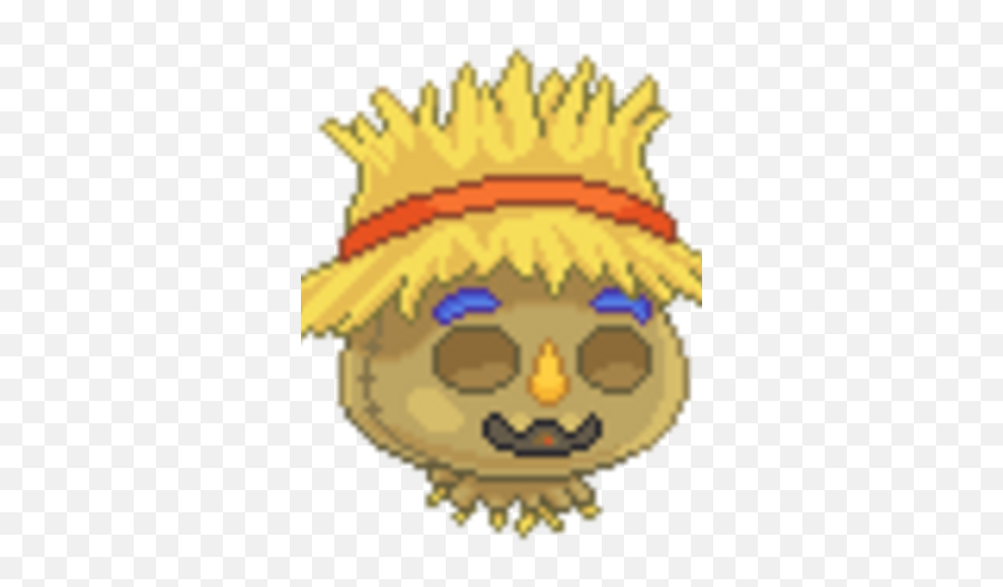 Scarecrow Mask - Happy Emoji,Straw Hat Emoticon