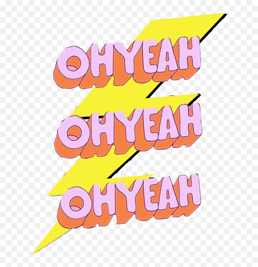 Oh Yeah Sticker By Carlieschuessler - Horizontal Emoji,Oh Yeah Emoji