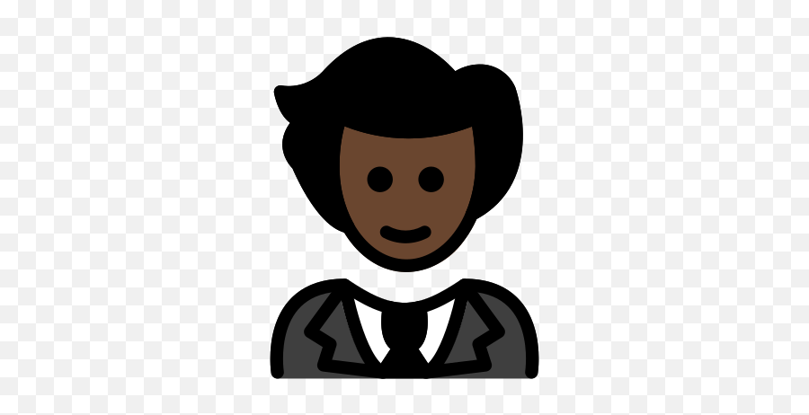 Woman In Tuxedo Dark Skin Tone Emoji - Download For Free Happy,Happy 420 Emojis