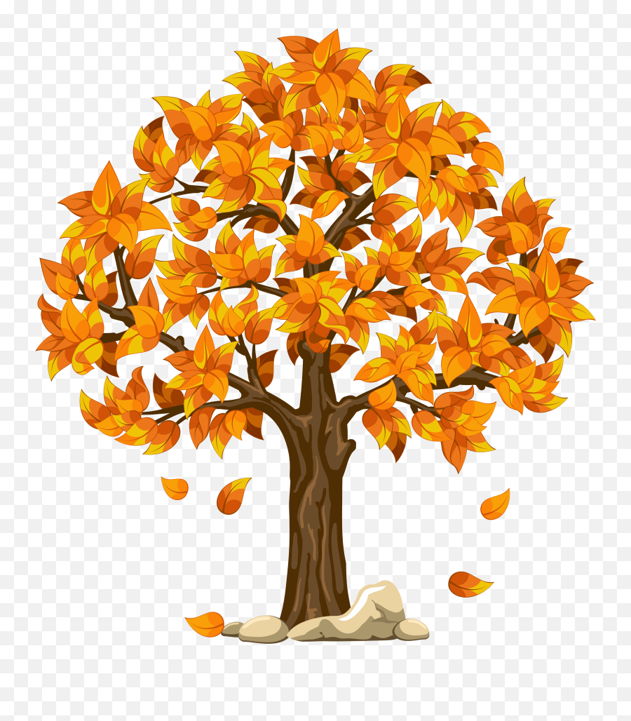 Tree Outline - Transparent Background Fall Tree Clipart Emoji,Emotion Art Trees