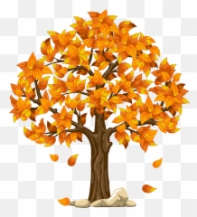 Tree Outline - Transparent Background Fall Tree Clipart Emoji,Emotion Art Trees