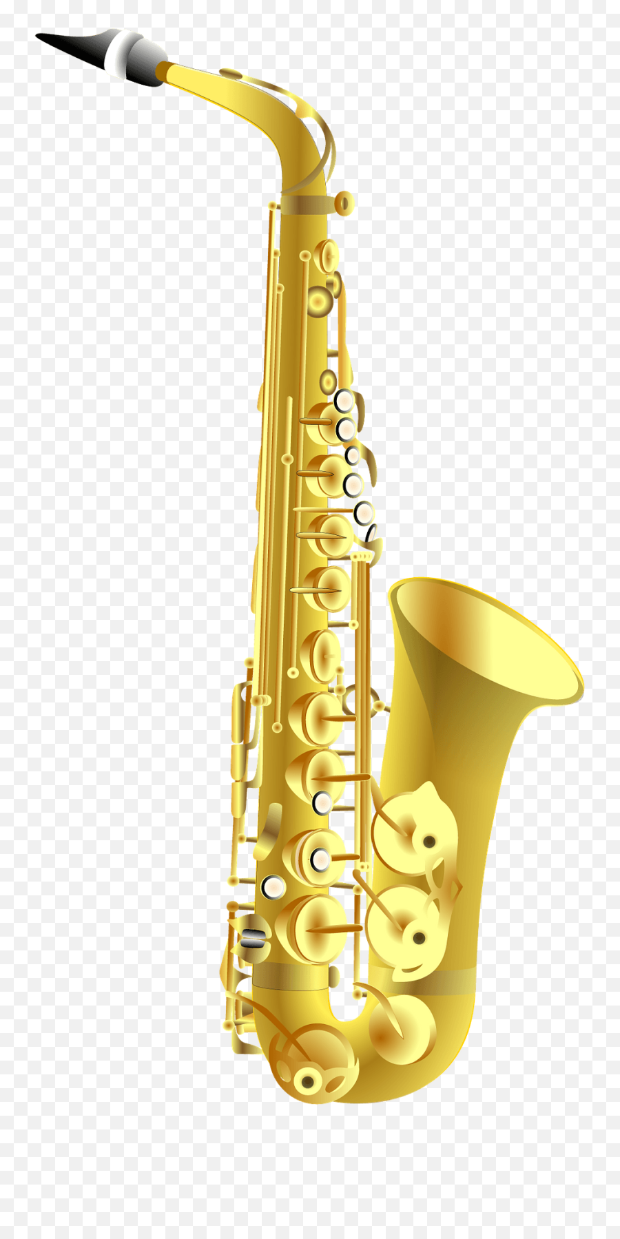 Saxophone Clipart Free Download Transparent Png Creazilla - Saxophone Clip Art Emoji,Jazz Emoji