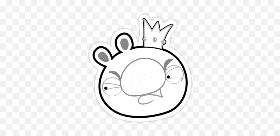 Angry Birds Girl Pig Coloring Pages - Pig Angry Birds Png Transparan Emoji,Angry Birds Faces Of Emotions